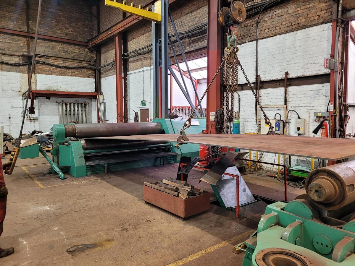 Used Stolting Heavy Duty Hydraulic 3 Roll Double Pinch Plate Bending Rolls