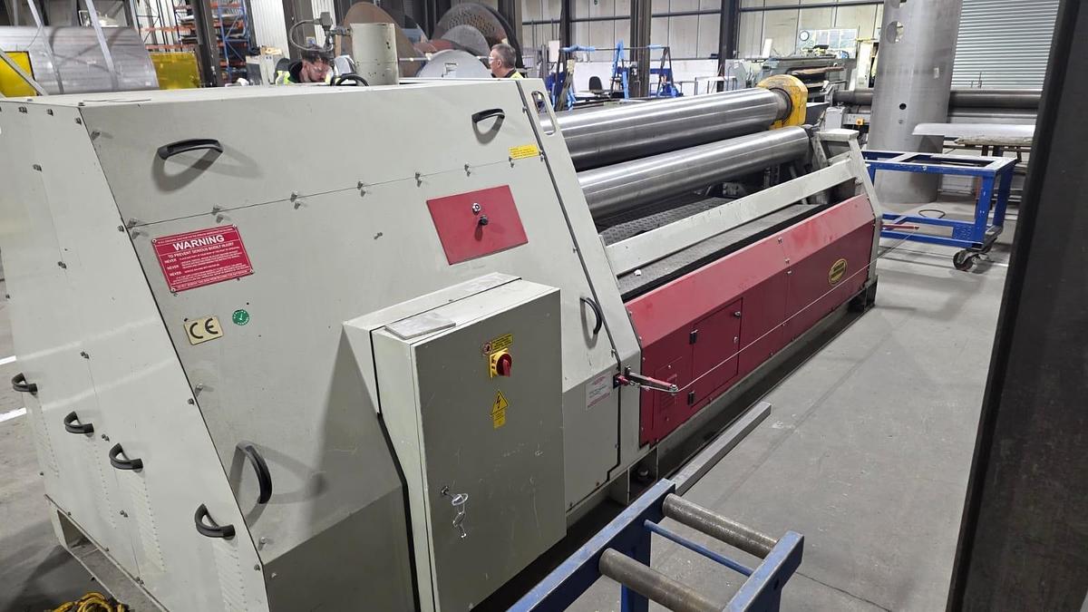 Used Morgan Rushworth DPBH-4 2550 280 Hydraulic Double Pinch Bending Rolls