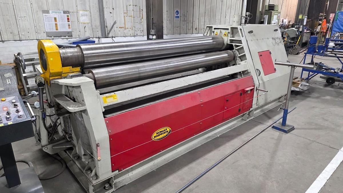 Used Morgan Rushworth DPBH-4 2550 280 Hydraulic Double Pinch Bending Rolls