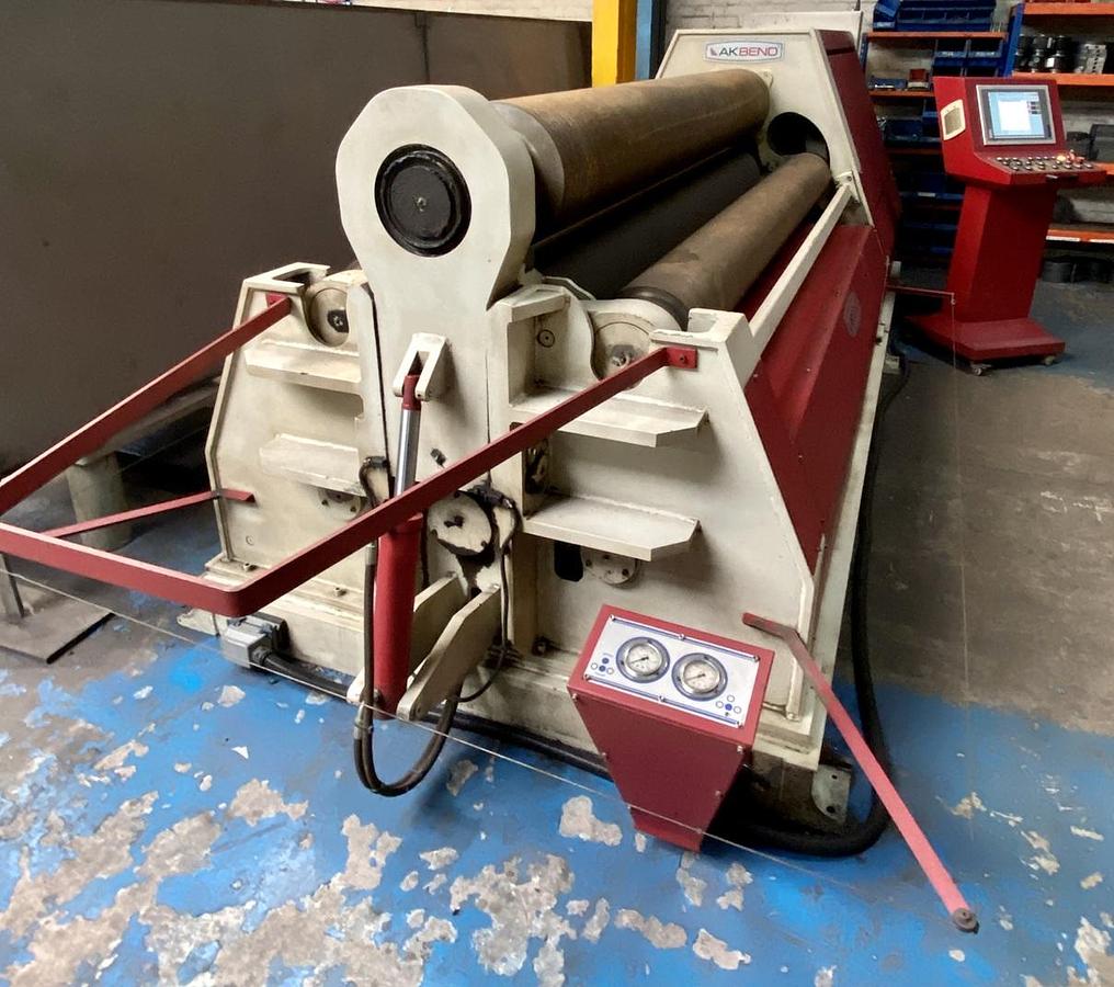 Used Akyapak AHS 25/16 Hydraulic Double Pinch Bending Rolls