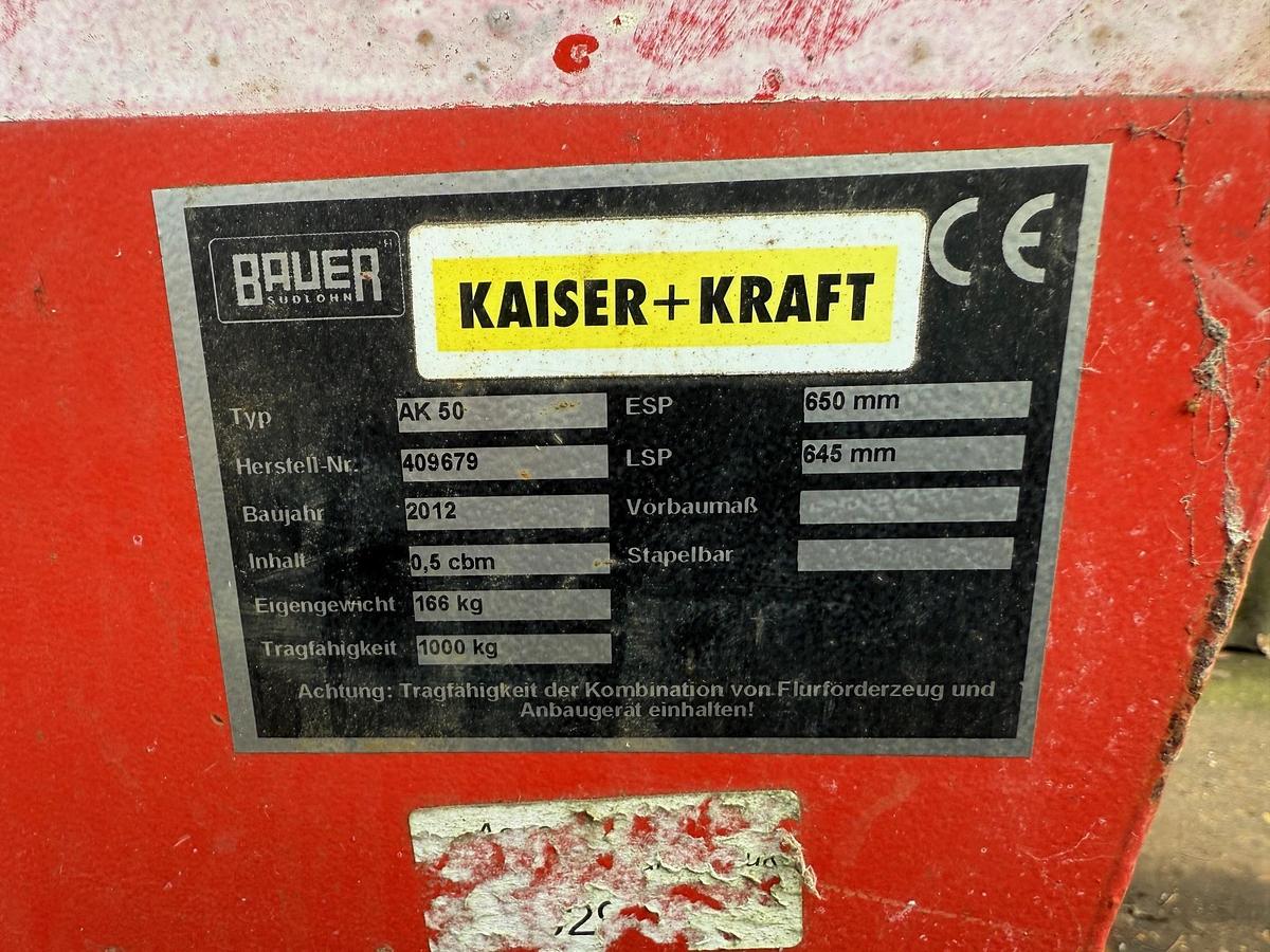 Used Bauer AK50 Tilting Skip