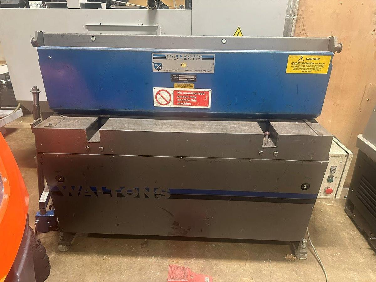 Used Walton WPG/1250/3 Mechanical Shear