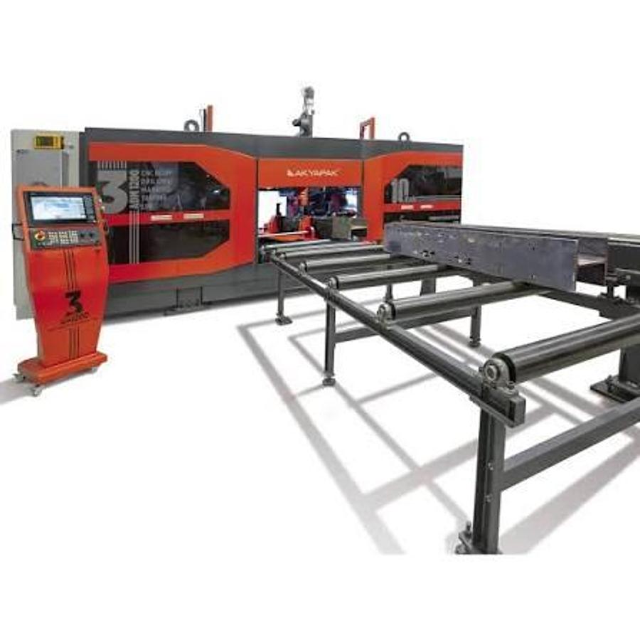 Akyapak 3 ADM 1200 Three Spindle CNC Beam Drilling Line