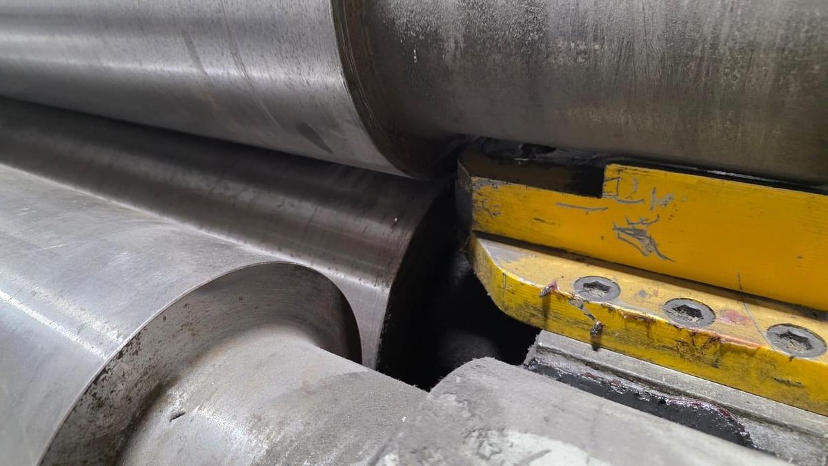Used Morgan Rushworth DPBH-4 2550 280 Hydraulic Double Pinch Bending Rolls