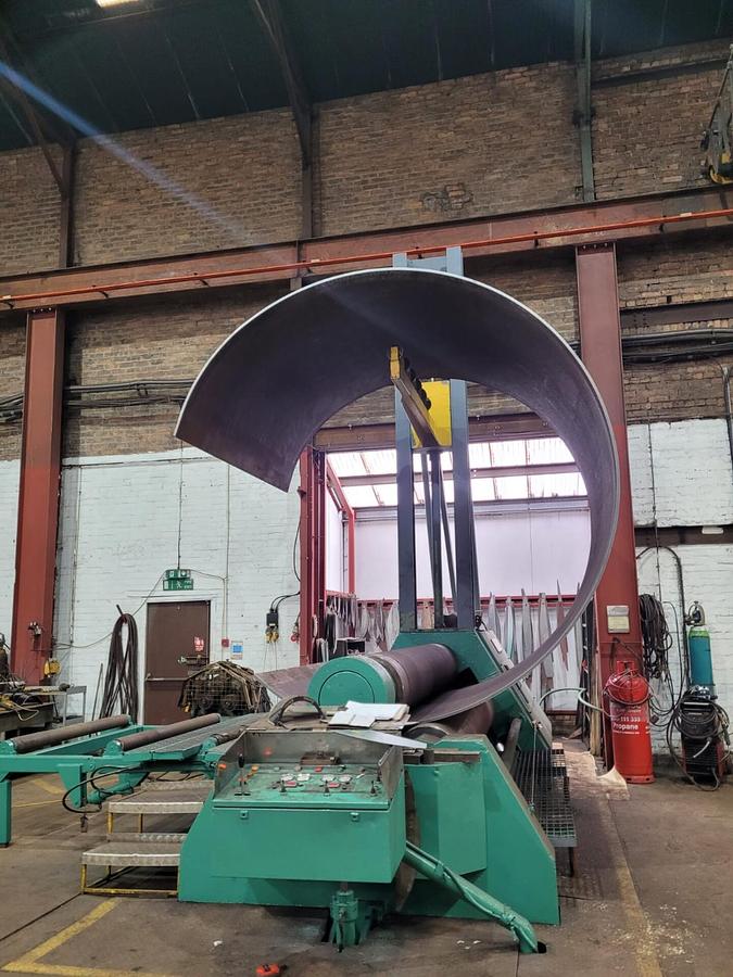 Used Stolting Heavy Duty Hydraulic 3 Roll Double Pinch Plate Bending Rolls