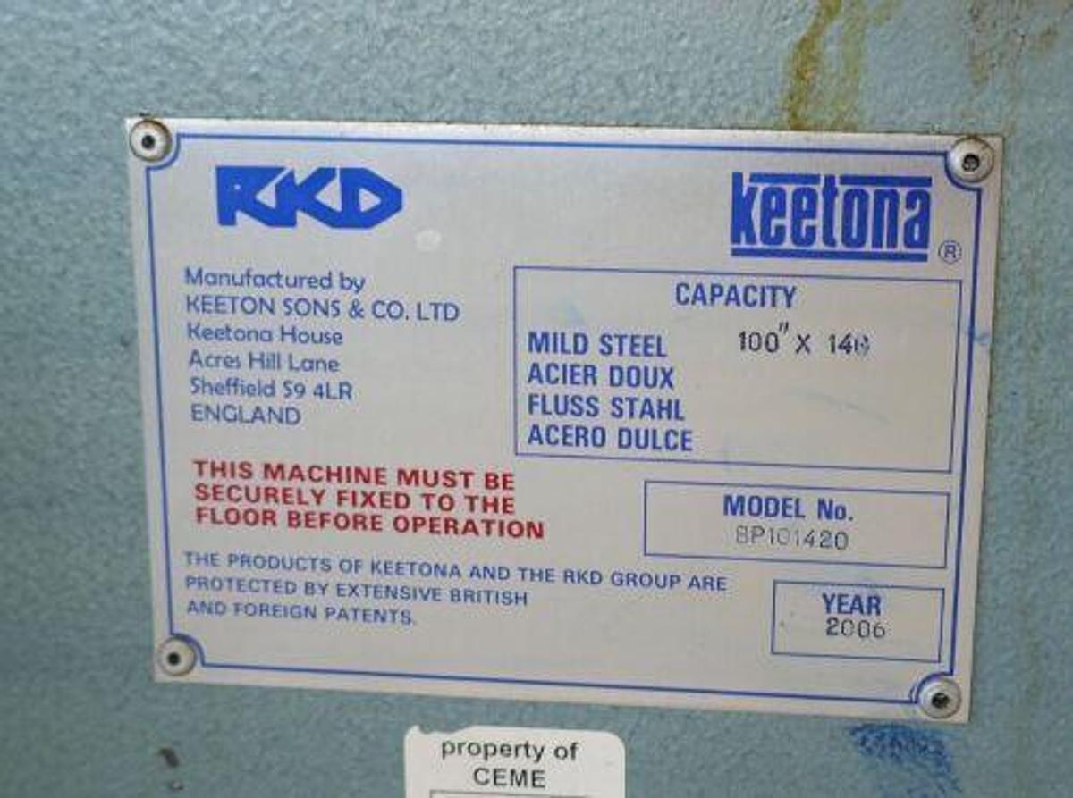Used Keetona BP101420 Box & Pan Folder