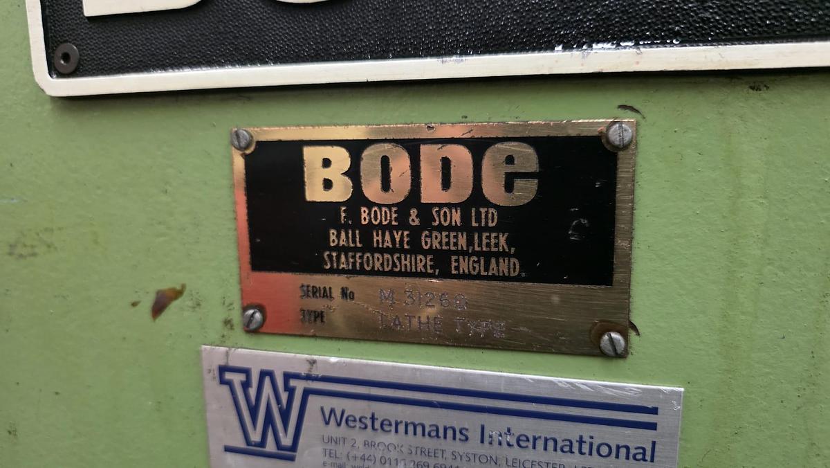 Used Bode Welding Lathe