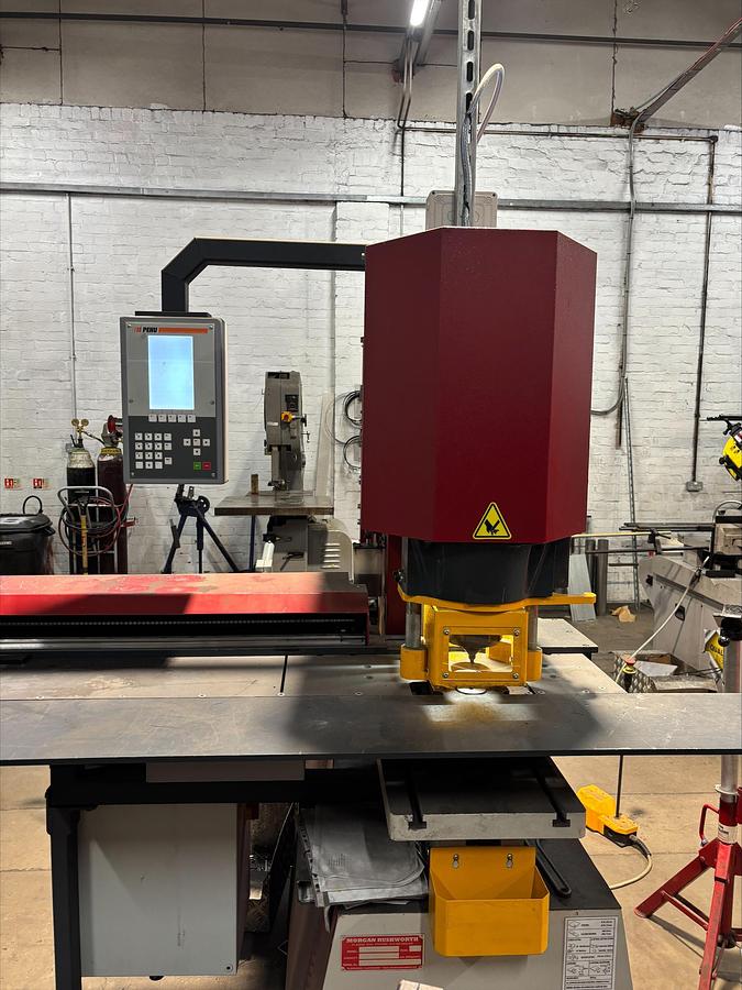 Used Morgan Rushworth HST125 NC Hydraulic Punch / Steelworker