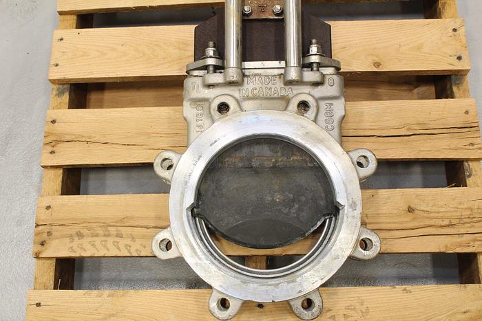 Used True Line 8" Hand Operated Knife Gate Valve #44023