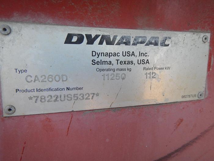 Used 2007 Dynapac CA260D 84" roller