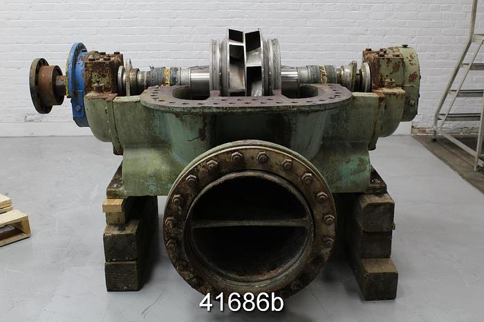 Used Sulzer ZUU-50 Double Suction Fan Pump, 20x24, Stainless Steel #41686