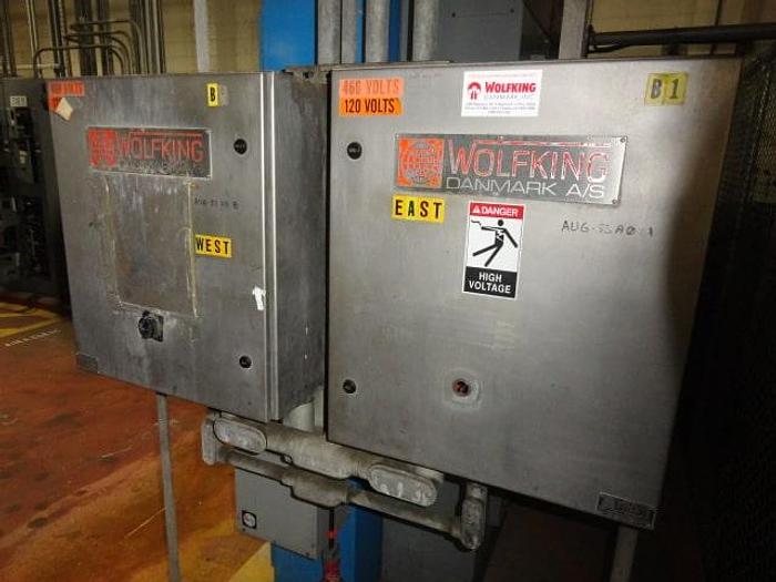 Used Wolfking Dual Shaft Paddle Blender; Md#TSM1500; 3,000 Lbs