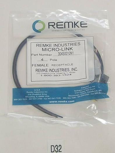 *NEW IN FACTORY SEALED BAG* REMKE 304S0010N1 4 Pole Female Receptacle + Warranty