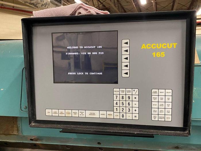 Used 42" LAWSON PAPER GUILLOTINE CUTTER WITH ACCUCUT CONTROLS