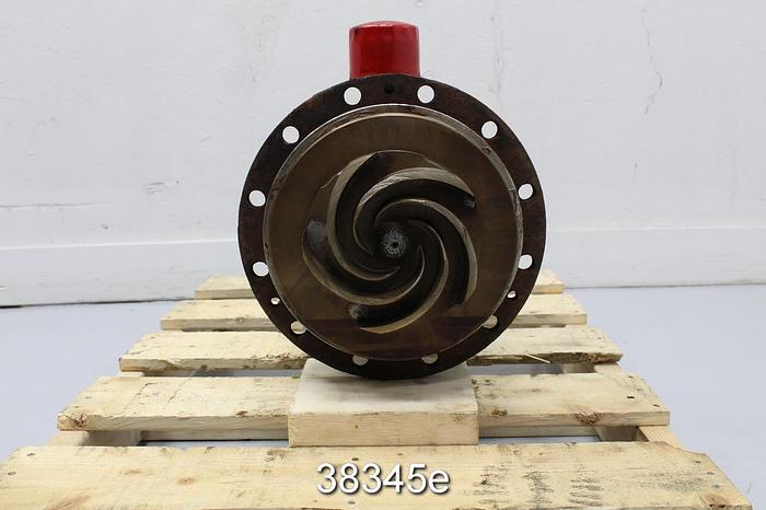Used Goulds 3196 MT Pump Power End with Stainless Steel Stuffing Box and 5-vane Stainless Steel Impeller #38345