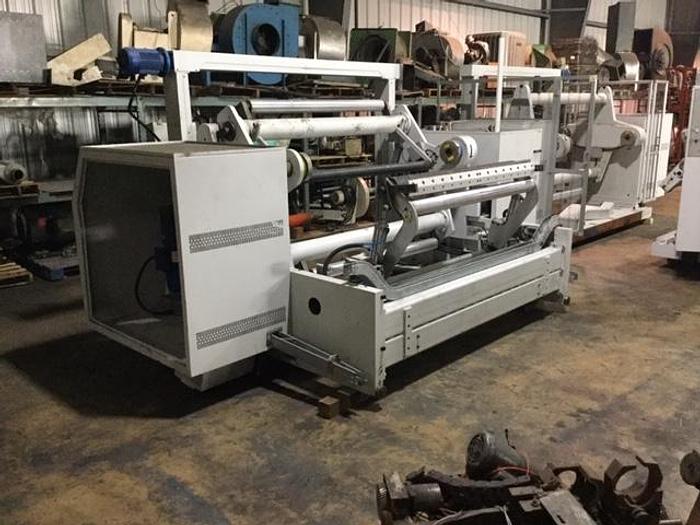 Used 60" WIDE UTECO TURRET REWIND W/ FLYING KNIFE