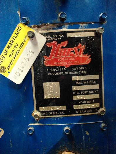 Used HURST 20 HP GAS STEAM BOILER 150 PSI available NOW @ AMERICA'S STEAM KETTLE HEADQUARTERS ! #819