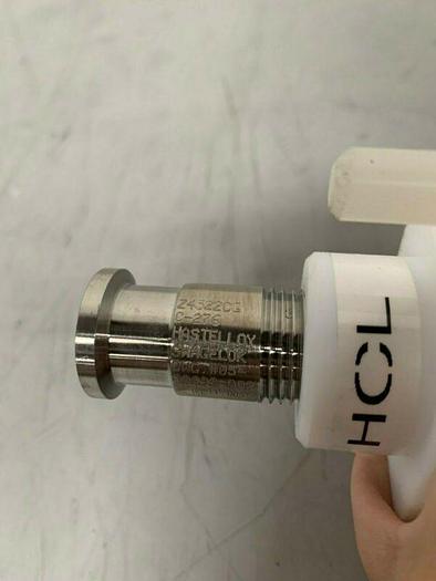 Used Polymer Drum Siphon 13.5" Tube w/ Stainless Steel Swagelok 1" Sanitary Fitting