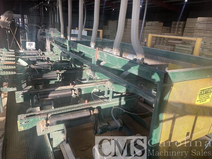 Used Hutto Wood Products Trim Saw With Infeed Deck