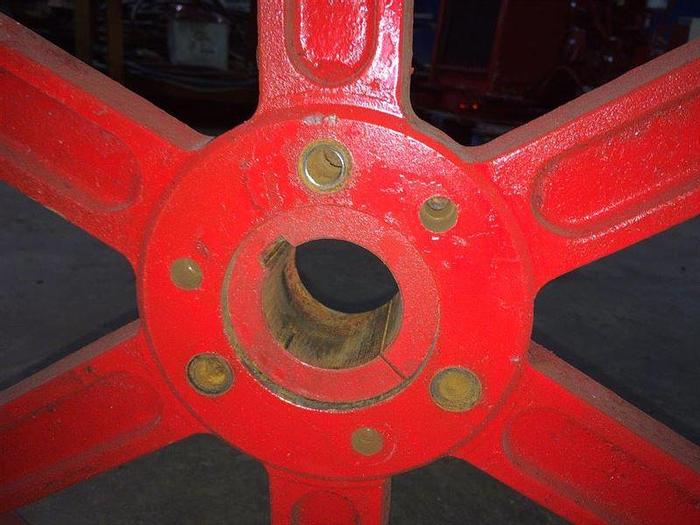 Used PULLEY SHEAVE 6-GROOVE 6B250 E BELT DRIVE WHEEL for Mud Pump