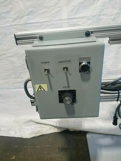 Used Motorized Stock Reel with Boston Gear Controls material payoff Feed