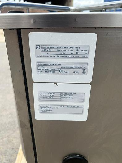 Used ELECTROLUX TIPPING KETTLE