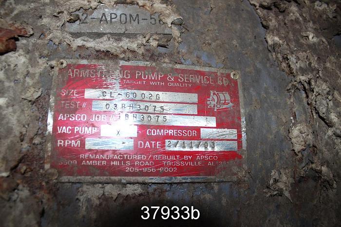 Used Nash CL6002G Vacuum Pump #37933