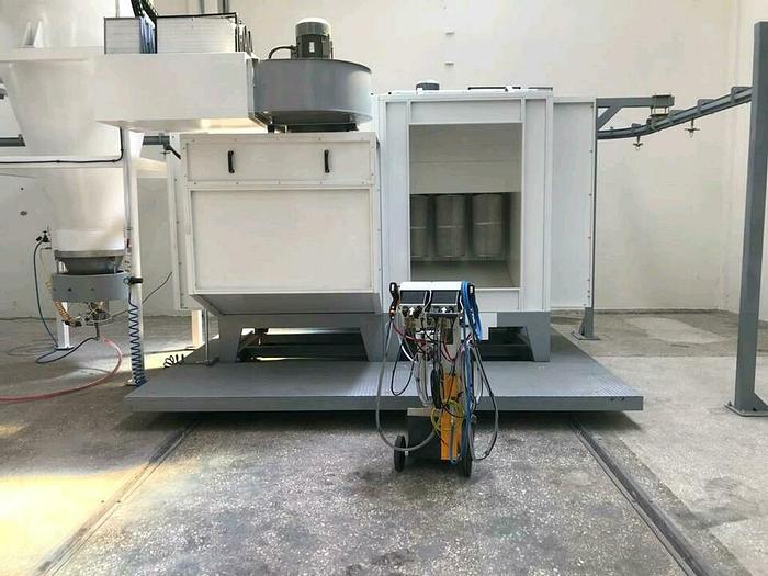 Powder booth with air circulation system (German made)