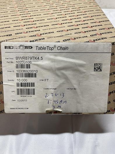 Rexnord BWR879TK4.5 Qty 10.000 Ft
