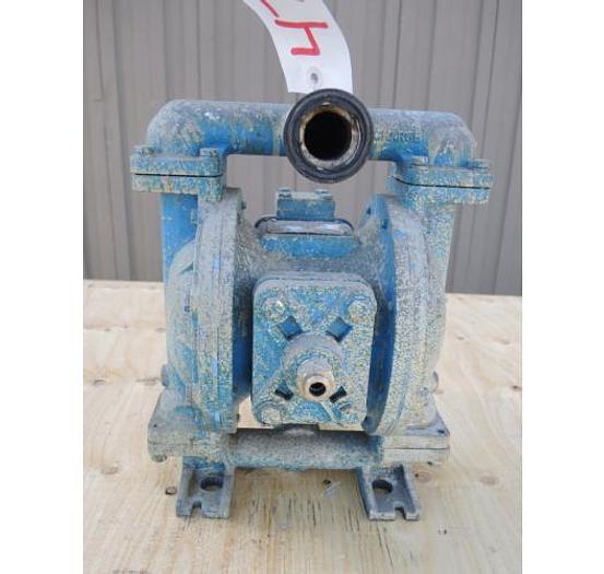 Used USED DIAPHRAGM PUMP, 1" X 1" INLET & OUTLET, ALUMINUM