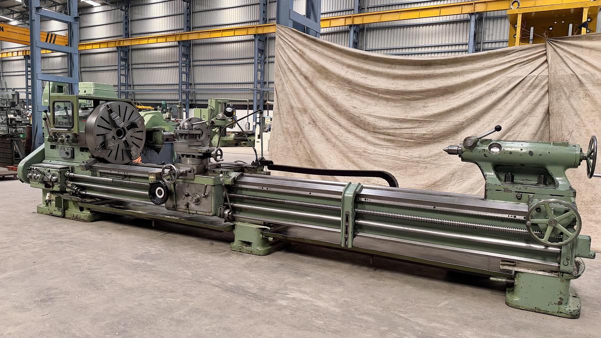 Used Heid Austria 4000 mm Length Heavy Duty Lathe Machine