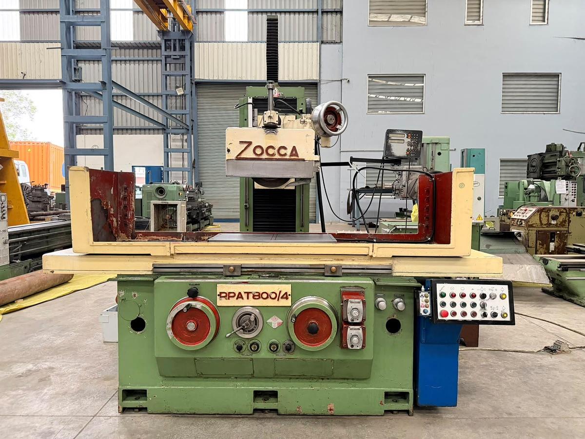 Used Zocca Italy 400 mm x 800 mm Heavy-Duty Hydraulic Surface Grinder
