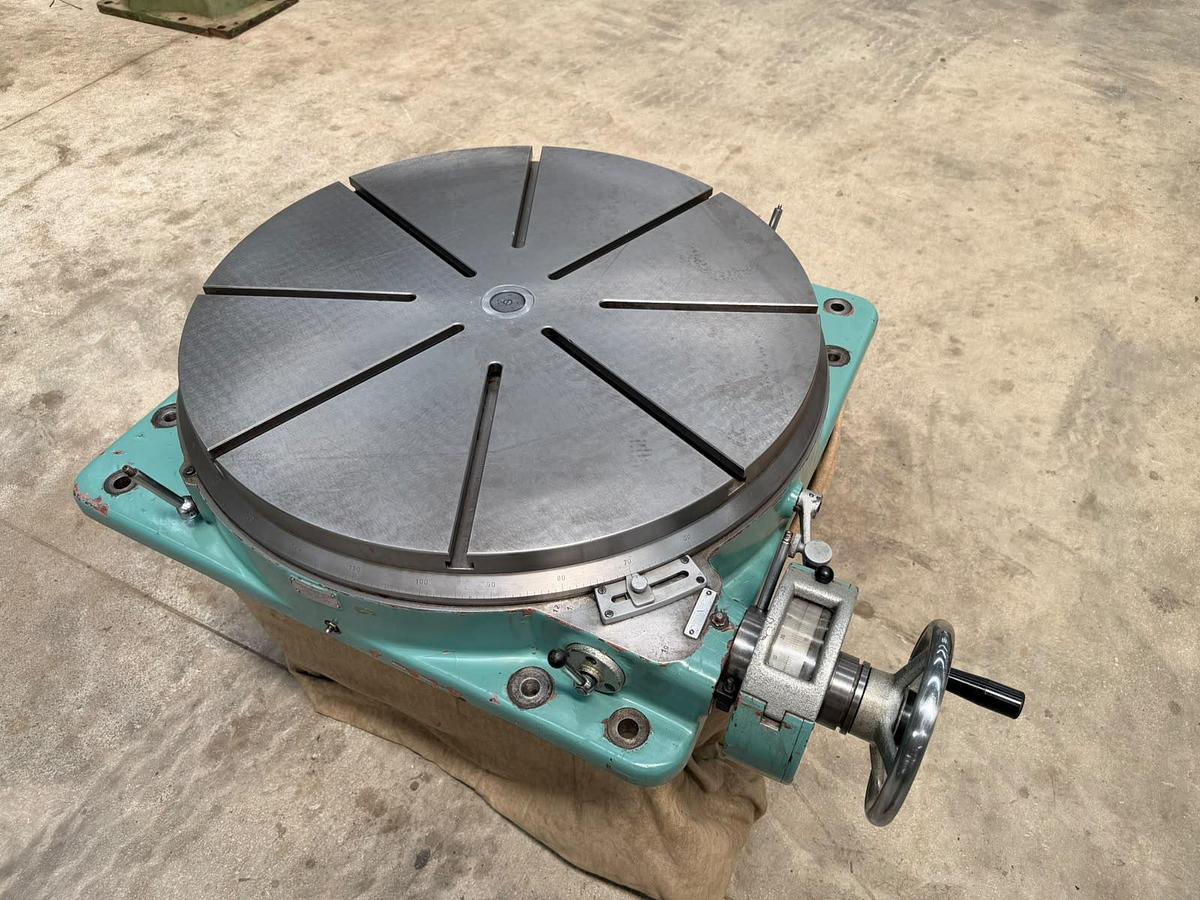 Used MAS Czech 700 mm Diameter Precision Rotary Table