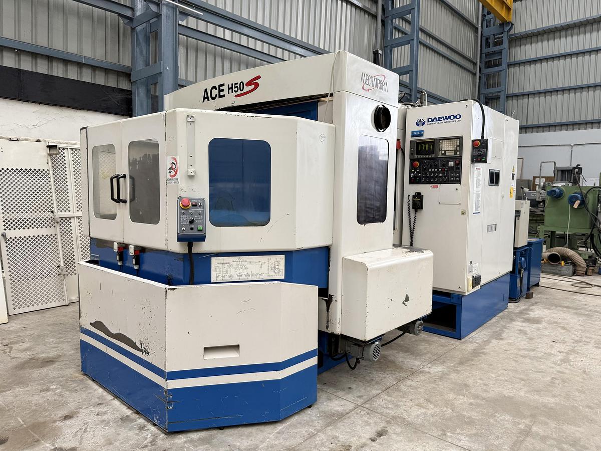 Used Daewoo ACE-H50S 500 mm x 500 mm Horizontal Machining Center