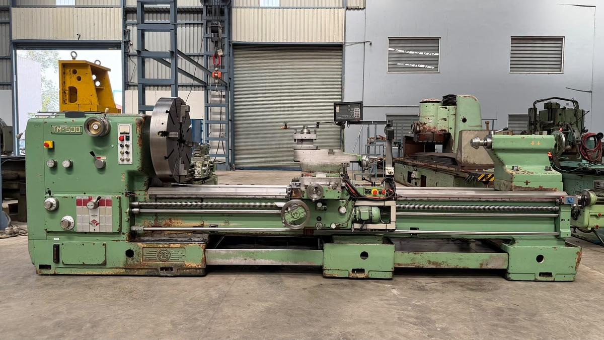 Used PBR Italy TM-500 x 3000 mm Gap-Bed Heavy-Duty Lathe Machine