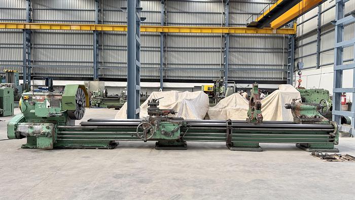 Used Poreba TR-90 x 5 meter Heavy Duty Lathe Machine