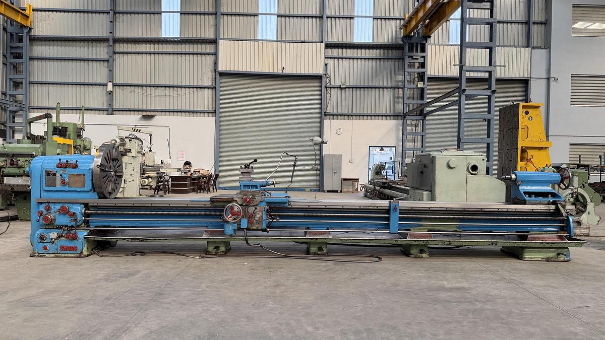Used Skoda Czech SUR-400 x 6000 mm Heavy Duty Lathe Machine