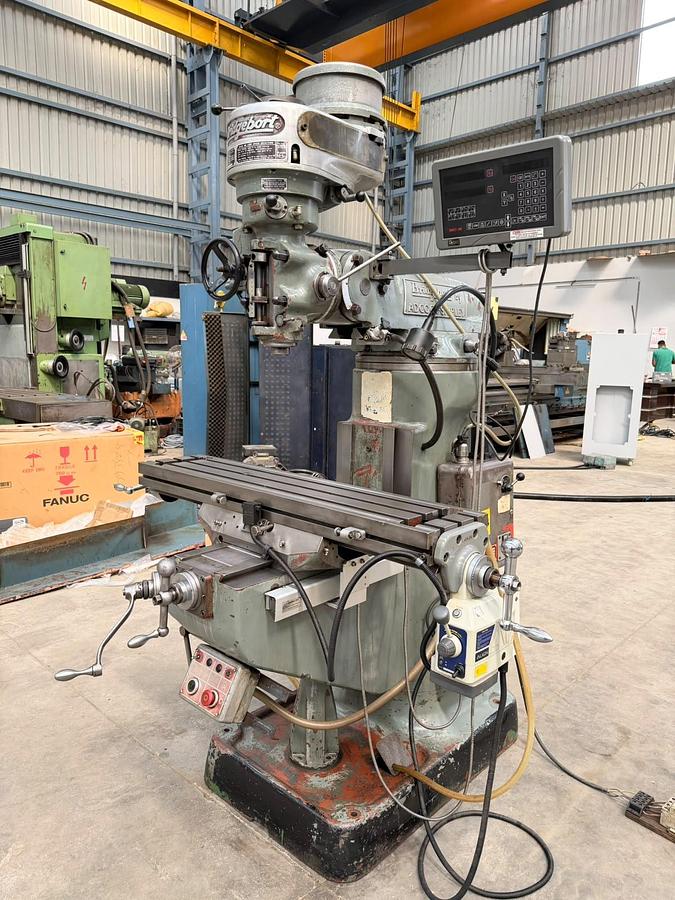 Used Bridgeport USA 9BRJ 1070 mm x 230 mm Vertical Turret Milling Machine