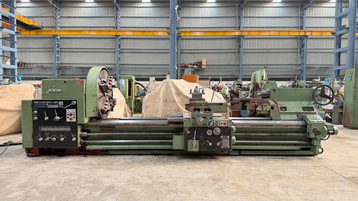 Used TOS Czech SU100 x 3000 mm Length Heavy-Duty Lathe Machine