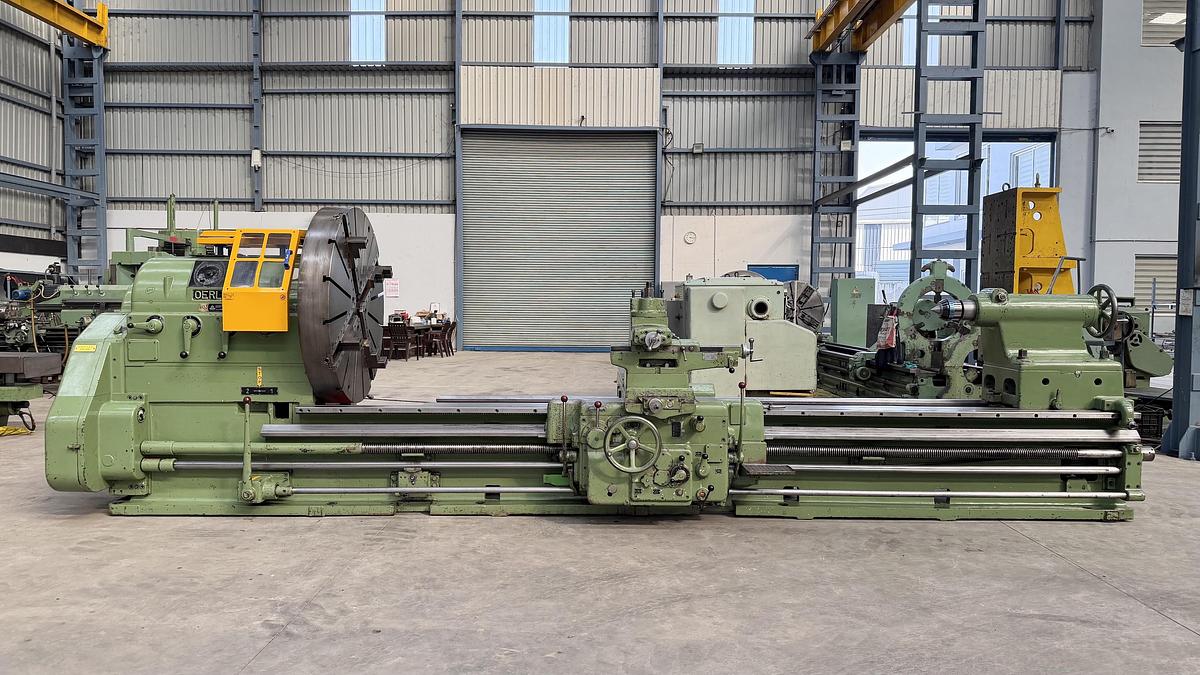 Used Oerlikon Switzerland 4000 mm Length Heavy Duty Lathe Machine