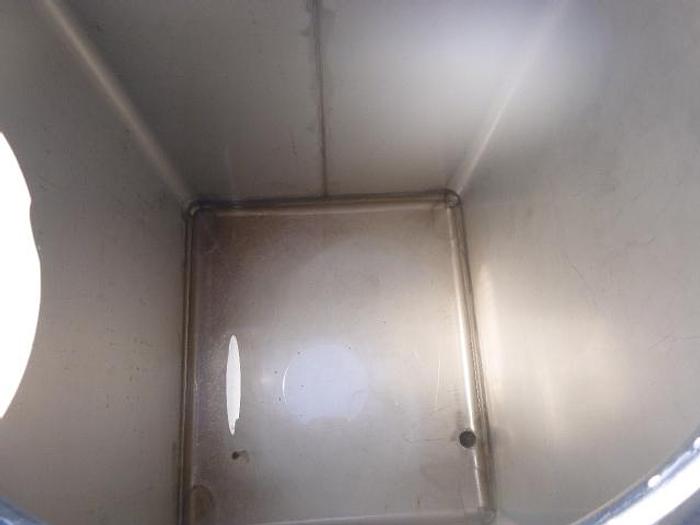 Used Bin, Tote, 75 CF, 550 Gallon, Stainless Steel, Metal Craft, IBC Tote #S744872