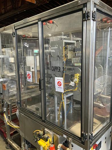 Used New England Machine Dual Head Capper