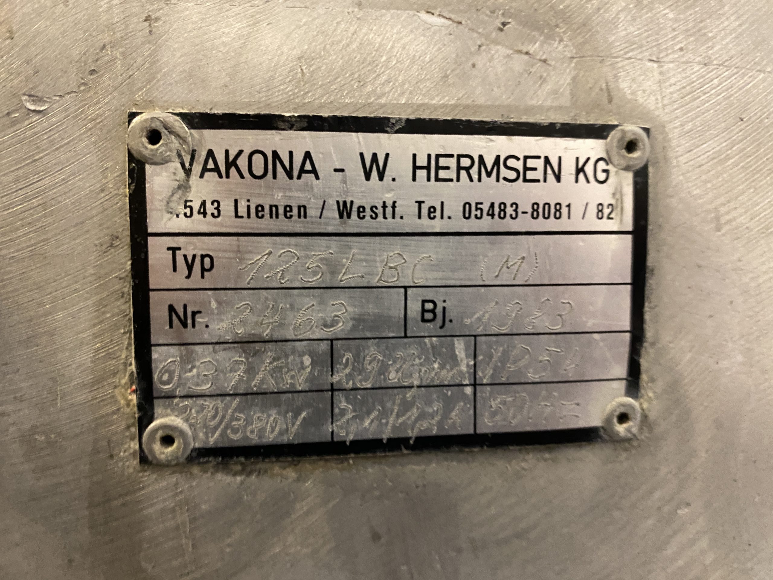 Begagnad Blandare Vakona 125liter #1263