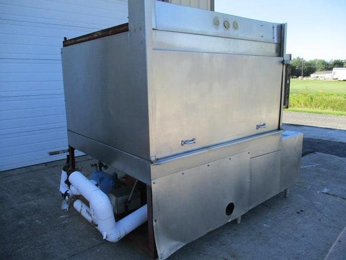 Used Tray/Baking Pan Washer; Rotary loading tray