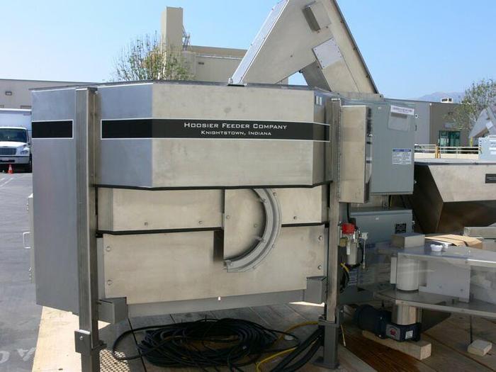 Used Hoosier FT50-1L-SS Stainless Steel Vibratory Parts Feeder w/ Elevator Conveyor