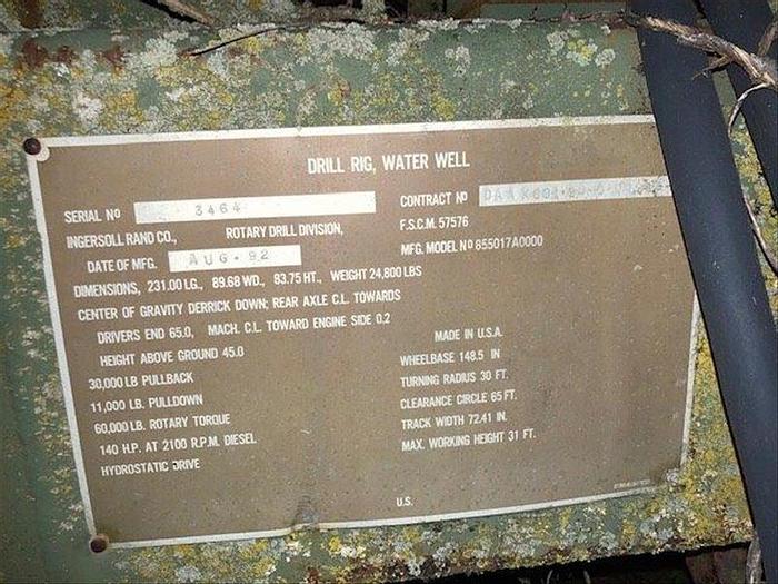 Used 1992 Ingersoll-Rand I.T.W.D with Gardner Denver FG-FXG