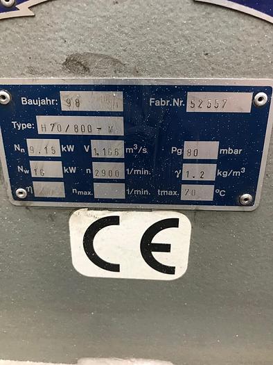 Gebraucht Radialventilator Absaugung H70/800-M