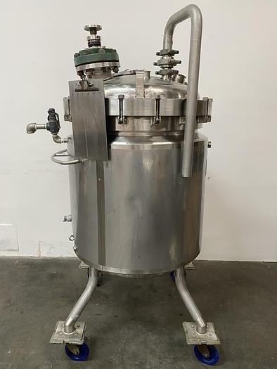 Used Paul Mueller 430 Liter 45 PSI Stainless Steel 75 PSI Jacketed Reactor w/ Mixer
