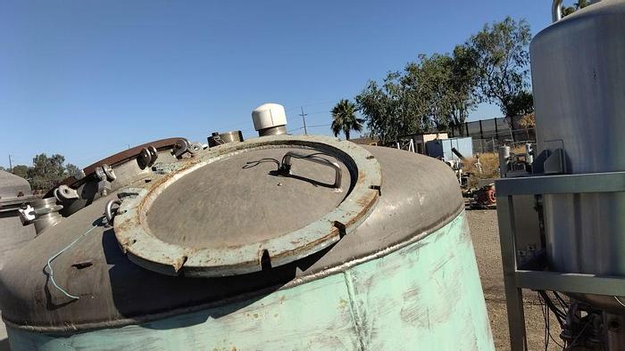 Used Tank, 350 Gallon, S/st, 75 PSI, 44" x 54", DT/DB, (2) #S742479