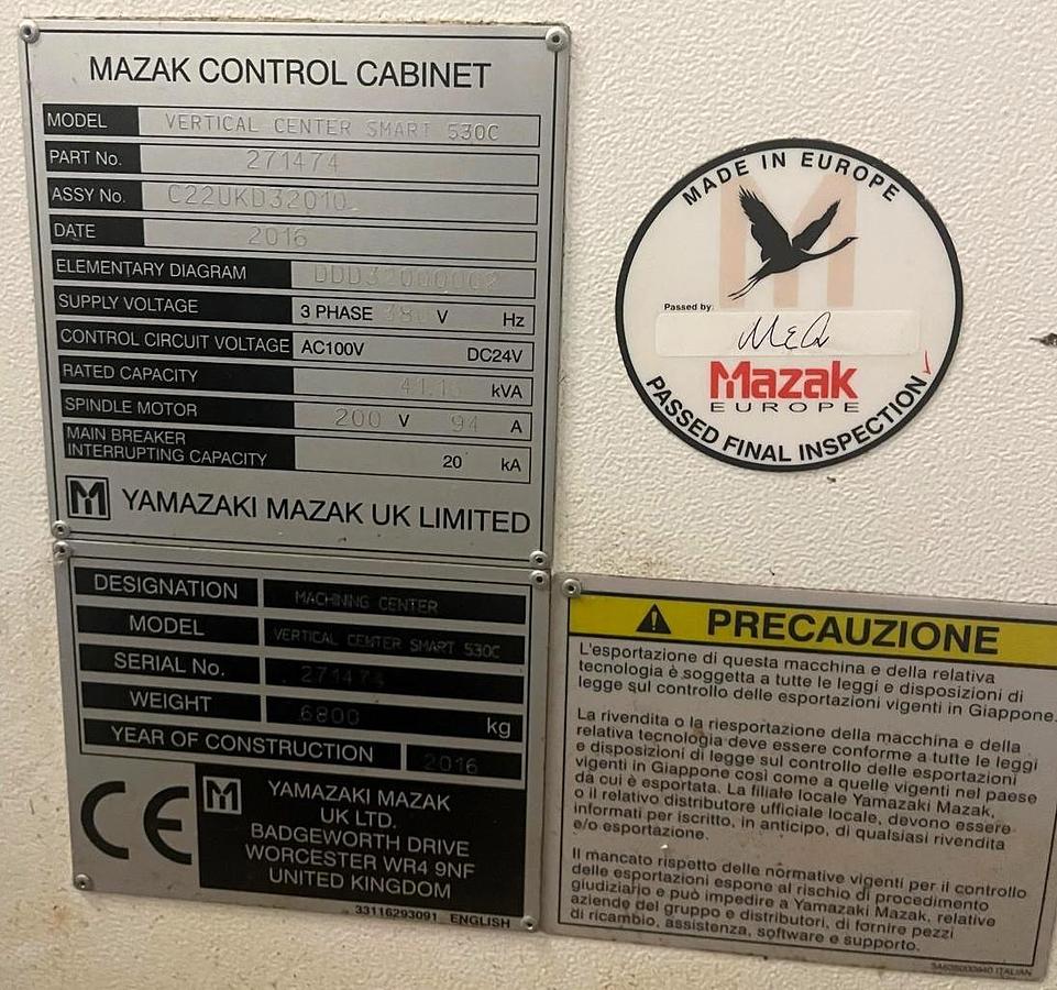 Usato 2016 MAZAK SMART 530C